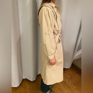 VINTAGE Sears Beige Trench Coat Vintage Size 8 Modern Size Small